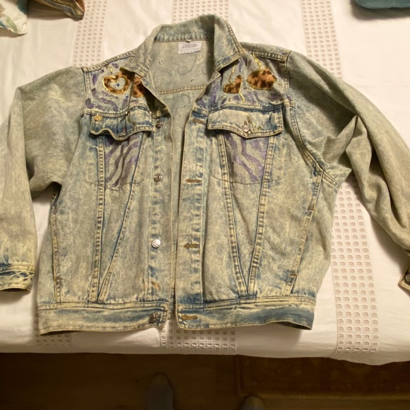 Vintage Denim Jacket by Christine Seigneuret - Picture 3 of 5